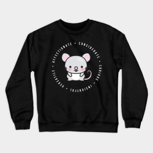 cute chinese zodiac | rat | personality traits | affectionate, clever, considerate, insightful, versatile Crewneck Sweatshirt